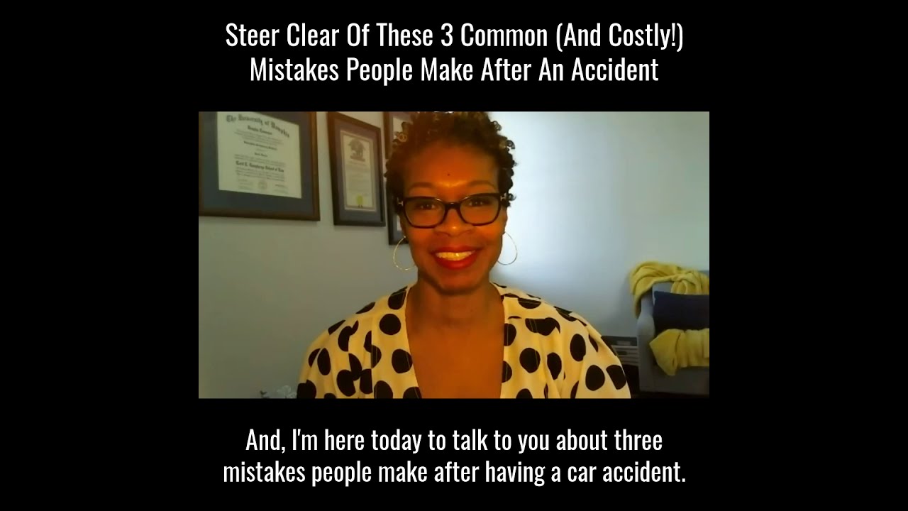 mistakes after an accident